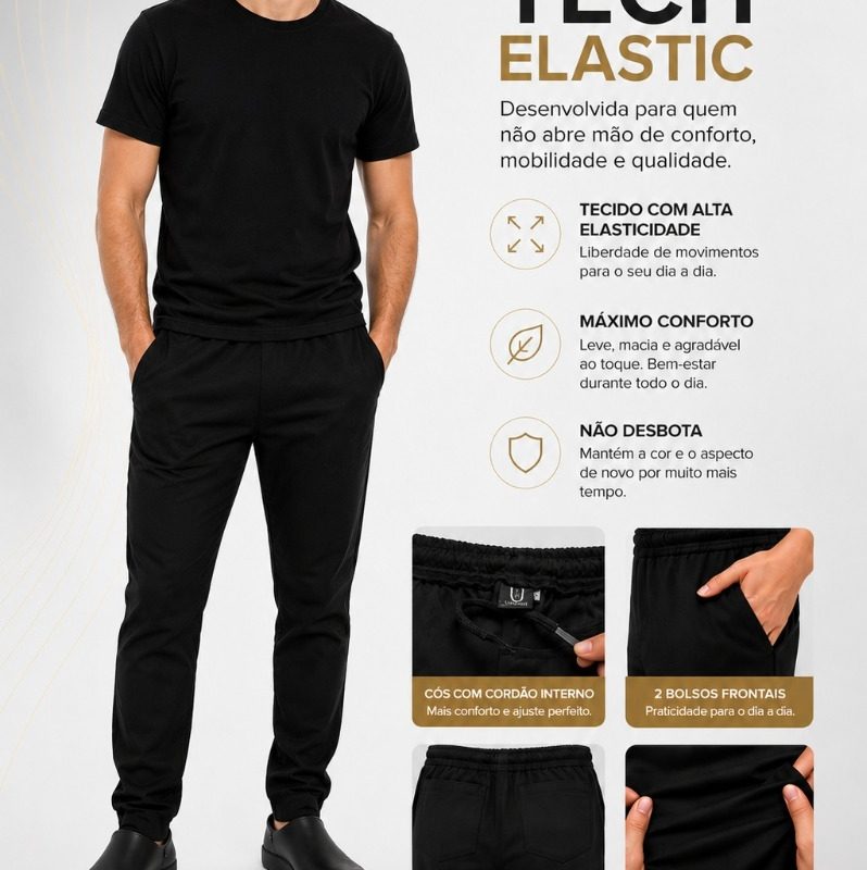 CALÇA MASC.TECH ELASTIC TAM.G3